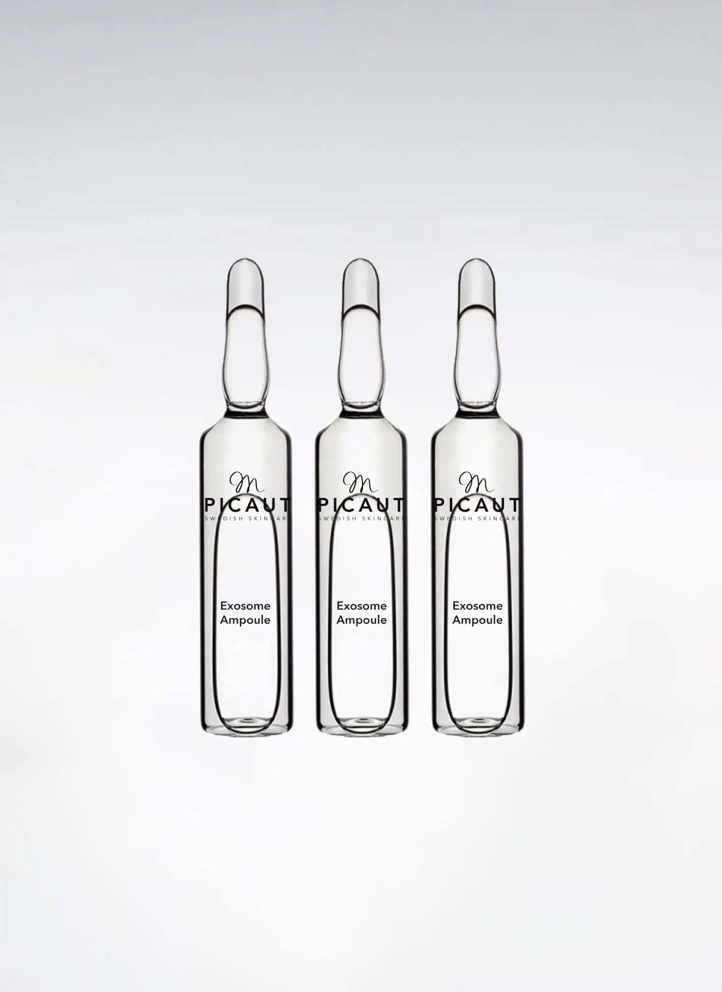 Exosomes Ampoule från M Picaut Skincare. Glasampuller med kraftfulla exosomer för skin longevity.