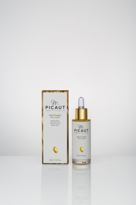 M Picaut Skincare - Gold Magician Firming Oil. Ekologiskt serum med anti-age och intensiv glow.