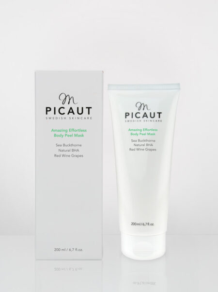 M Picaut Skincare - Amazing Effortless Body Peel Mask. Ekologisk kroppspeeling och mask i ett, med syror och vindruvskärnor.