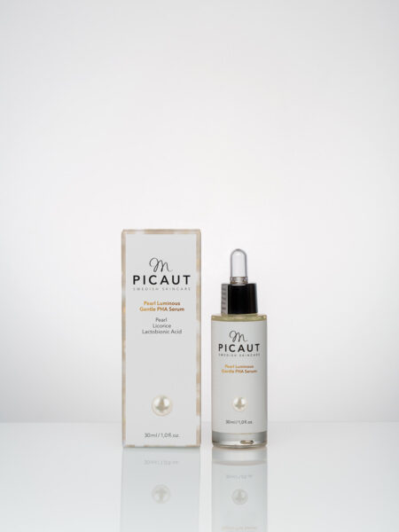 M Picaut Skincare - Pearl Luminous Gentle PHA Serum. Ekologiskt och uppljusande serum med syror och pärlextrakt