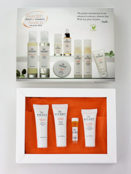 M Picaut Skincare - Try me out Kit. 4 ministorlekar av M Picauts ekologiska produkter.