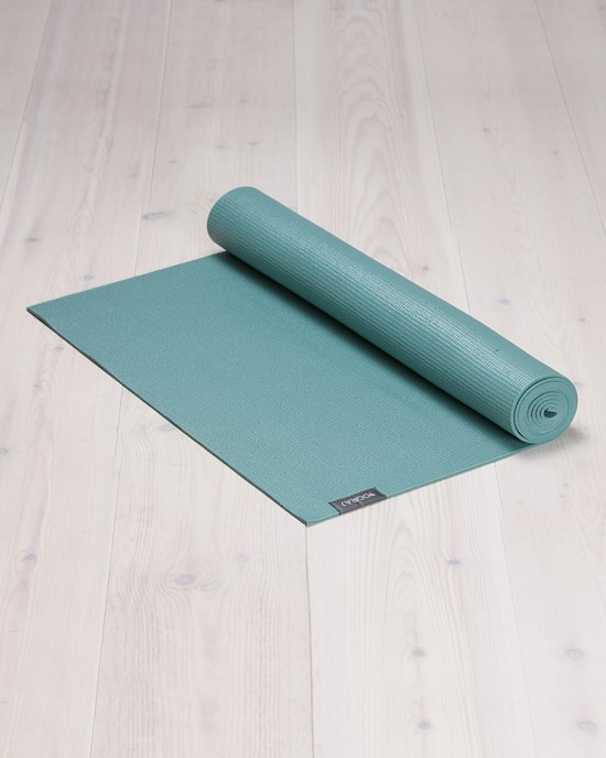Yogiraj Ekologisk Yogamatta - Grön all-round-matta 4 mm i giftfri och slittålig PVC