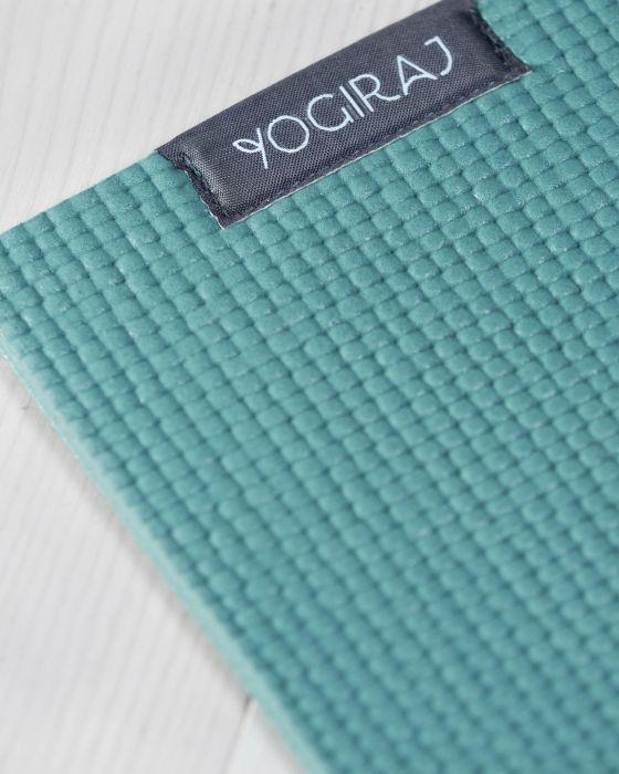 Yogiraj Ekologisk Yogamatta - Grön all-round-matta 4 mm i giftfri och slittålig PVC