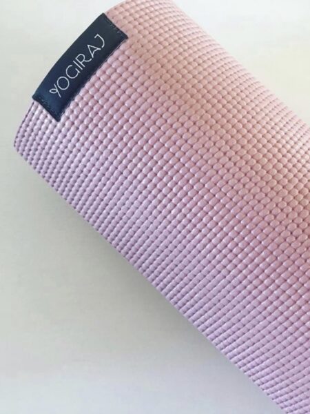 Yogiraj Yogamatta - Rosa all-round-matta 4 mm i giftfri och slittålig PVC