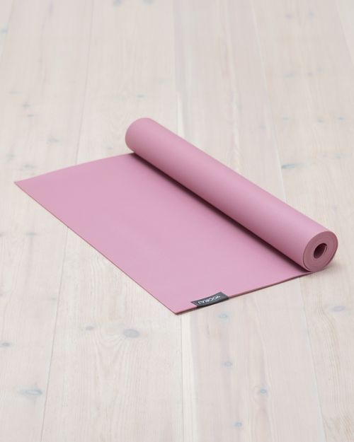 Yogiraj Ekologisk yoga matta - Rosa all-round-matta 4 mm i giftfri och slittålig PVC